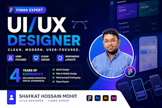 make a professional figma UI design by a professional