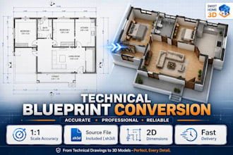 convert your 2d sketches or blueprints into sweet home 3d