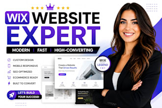 create wix website design, redesign wix landing page appointment booking site