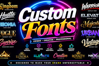 custom fonts design custom fonts typography font design logo font