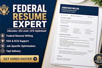 write a professional federal resume writing for usajobs and military transition