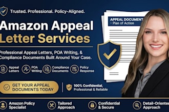 write an amazon appeal letter plan of action  policy violation response