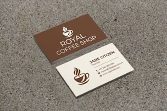 design a modern double sided business card