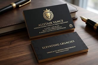 design a modern double sided business card