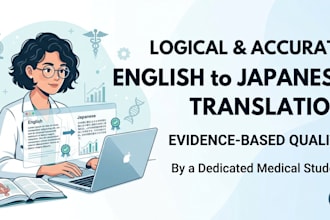 translate english to japanese as a medical student