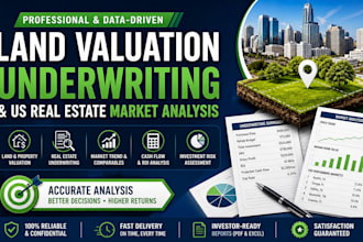 perform land valuation, underwriting and US real estate market analysis