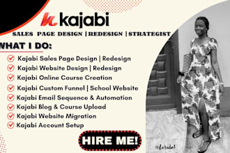 kajabi sales page design kajabi online course email sequence course upload blog