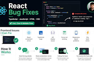 fix react, typescript, javascript and frontend bugs