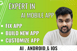 develop ai mobile app development, android IOS app
