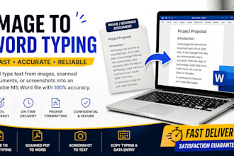 convert image to word by manual typing