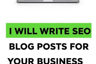 write SEO blog posts for cafes salons and shops