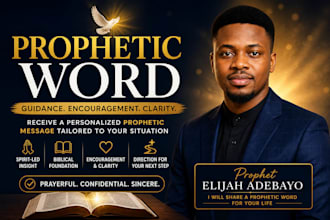 deliver a prophetic word and prayer for guidance and clarity
