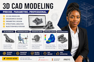 3d cad modeling ergonomics parametric design structural analysis injection mold