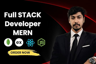build mern stack web application with react node