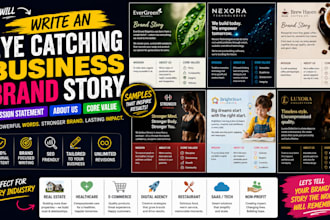 write an eye catching business brand story mission statement about us core value