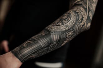 make a custom full or half tattoo sleeve design