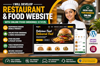 develop italian restaurant food website with online food ordering pizza catering