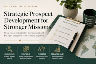 build an actionable fundraising prospect list for your nonprofit
