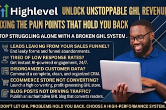 be ghl expert for ghl website, ghl store, ghl blog, ghl automations, ghl blog