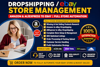 manage your ebay store from a to z,full ebay store management
