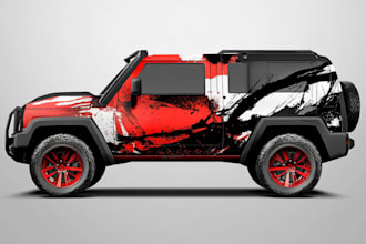 design a professional wrap for your car, bus, truck