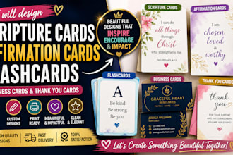 design christian affirmation cards flashcards motivational card daily devotional
