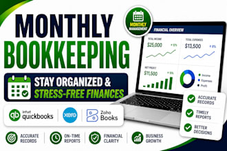 do monthly bookkeeping in quickbooks or xero
