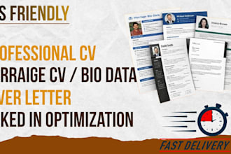 cv resume cover letter linked in