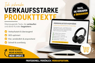 ich schreibe verkaufsstarke produktbeschreibungen für deinen onlineshop