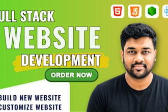 do full stack custom website development, website design