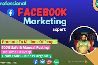 do organic facebook promotion and marketing in USA, UK