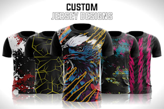 design a full print sublimation jersey or uniform