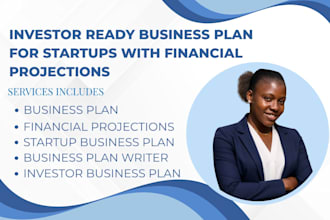 write investor ready business plan for startups with financial projections