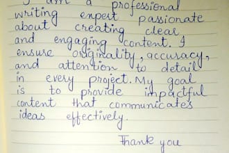 handwrite and send personalized notes in elegant calligraphy