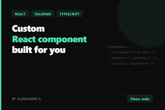 build a pixelperfect react component with tailwind and typescript