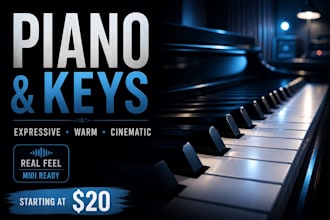 record or program expressive piano and keys for your song