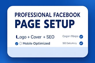 create and setup professional facebook business page with logo design
