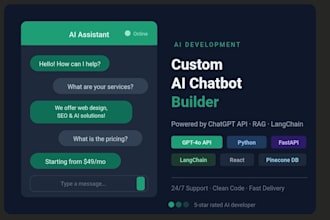 build a custom ai chatbot for your website or business using chatgpt API