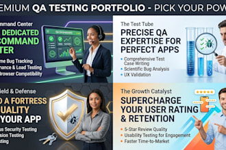 be your QA engineer to test mobile and web, bug reporting, API, test docs