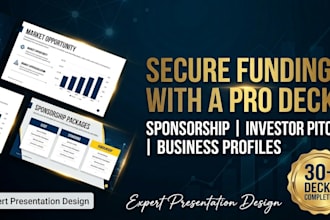 design winning sponsorship proposal pitch deck presentation investor pitch deck