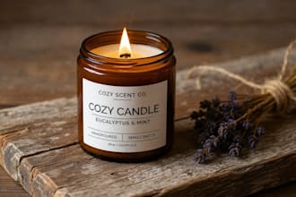 create professional cozy product photos for your handmade candles