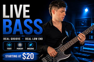 record live electric bass for your song