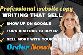write high converting website copy, home page, landing page and sales copy