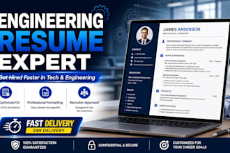 write a professional engineering resume from entry level to senior engineer