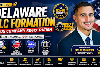 do delaware llc formation and US company registration for non residents