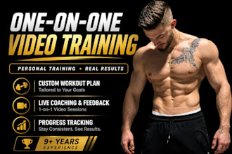 1 on 1 live online fitness coaching session
