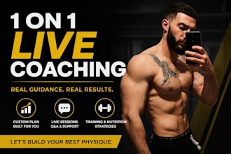 1 on 1 live online fitness coaching session