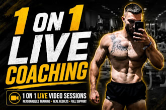 1 on 1 live online fitness coaching session