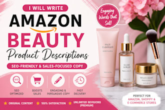 write amazon beauty product descriptions