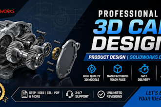 do 3d cad design 3d cad product design product design  in solidworks